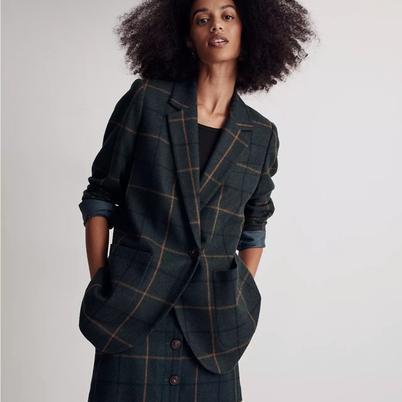 Madewell Larsen Blazer in Windowpane - Picture 6 of 8